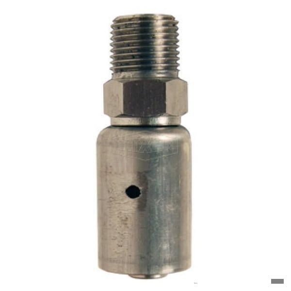 Holedall Uni-Range Coupling, 1 ID x 1-38/64 to 1-46/64 OD in Nominal, MNPT, SS, Domestic